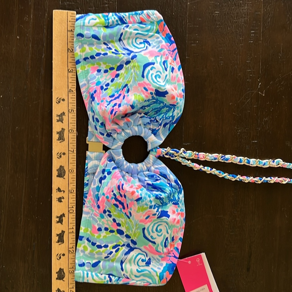 Lilly Pulitzer Rathia Bikini Top & Pico High Cut Bottom Swim in Hidden Treasure - Picture 11 of 11